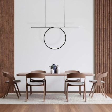 LED luster na sajli ODETTA LED/42W/230V 4000K crna