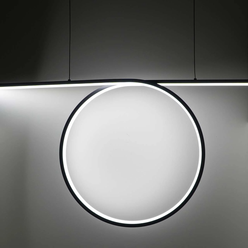 LED luster na sajli ODETTA LED/42W/230V 4000K crna