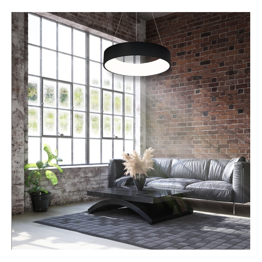 LED Luster na sajli OHIO BLACK LED/24W/230V
