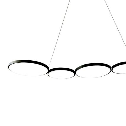 LED Luster na sajli OLYMPIA 5xLED/10W/230V crna
