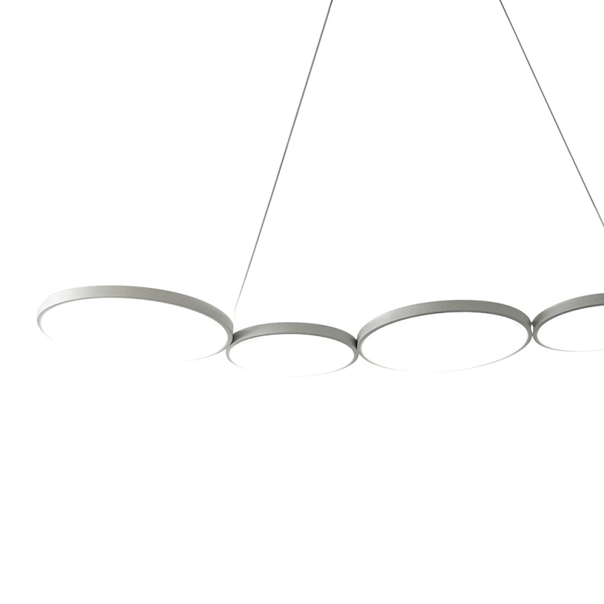 LED Luster na sajli OLYMPIA 5xLED/10W/230V siva