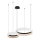 LED Luster na sajli ORBITA LED/72W/230V bijela/crna