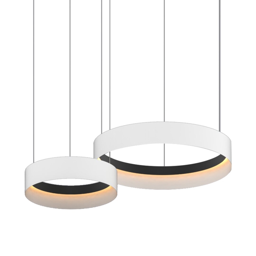 LED Luster na sajli ORBITA LED/72W/230V bijela/crna