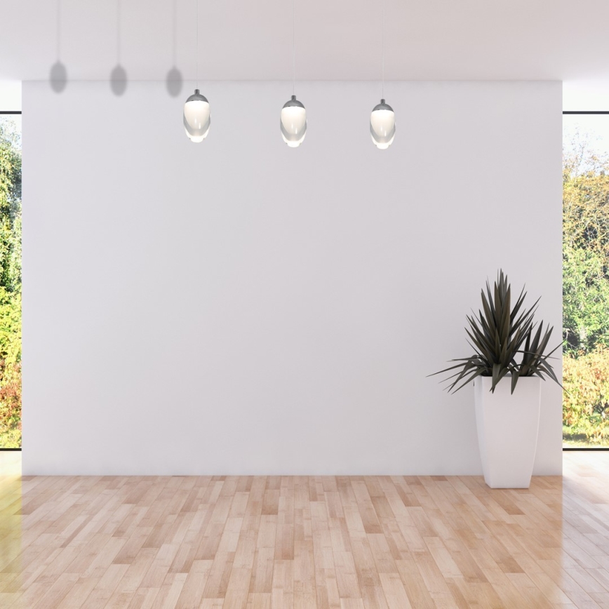 LED Luster na sajli OVO 3xLED/5W/230V