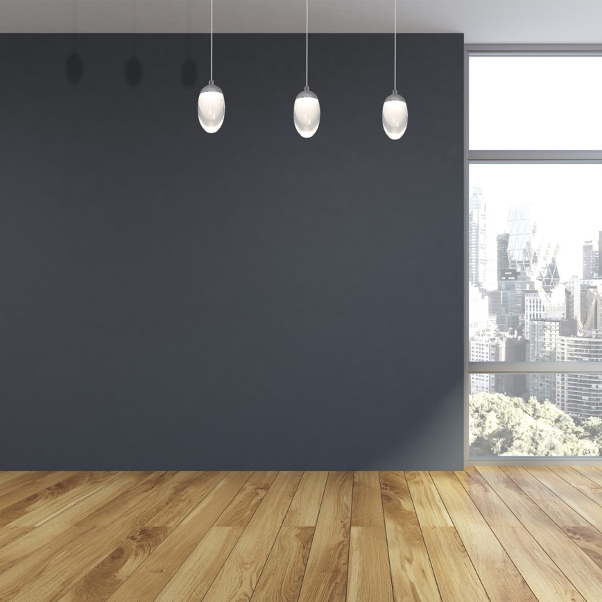 LED Luster na sajli OVO 3xLED/5W/230V