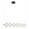 LED luster na sajli PELLUCID LED/23W/230V zlatna/prozirna