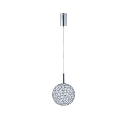 LED Luster na sajli PERFORATO LED/6,3W/230V 3000K sjajni krom pr. 20 cm