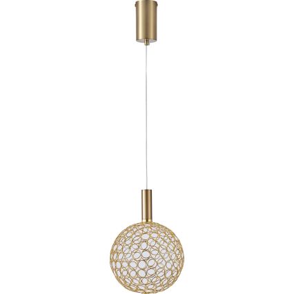 LED Luster na sajli PERFORATO LED/6,3W/230V 3000K zlatna pr. 20 cm