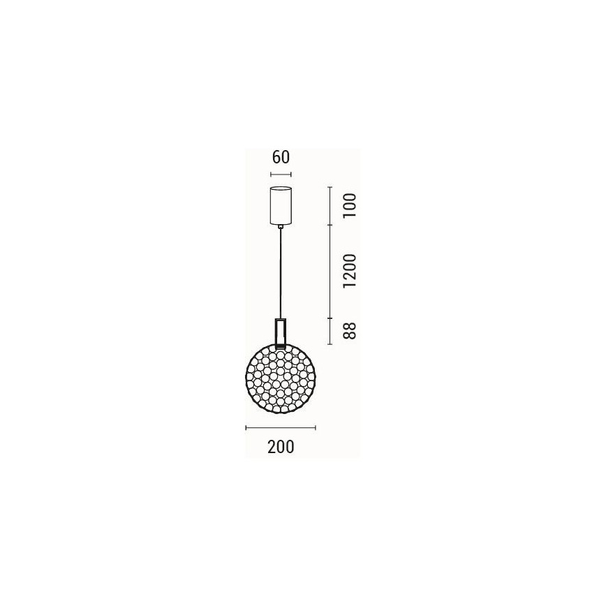 LED Luster na sajli PERFORATO LED/6,3W/230V 3000K zlatna pr. 20 cm