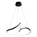 LED Luster na sajli PERLA LED/34W/230V crna