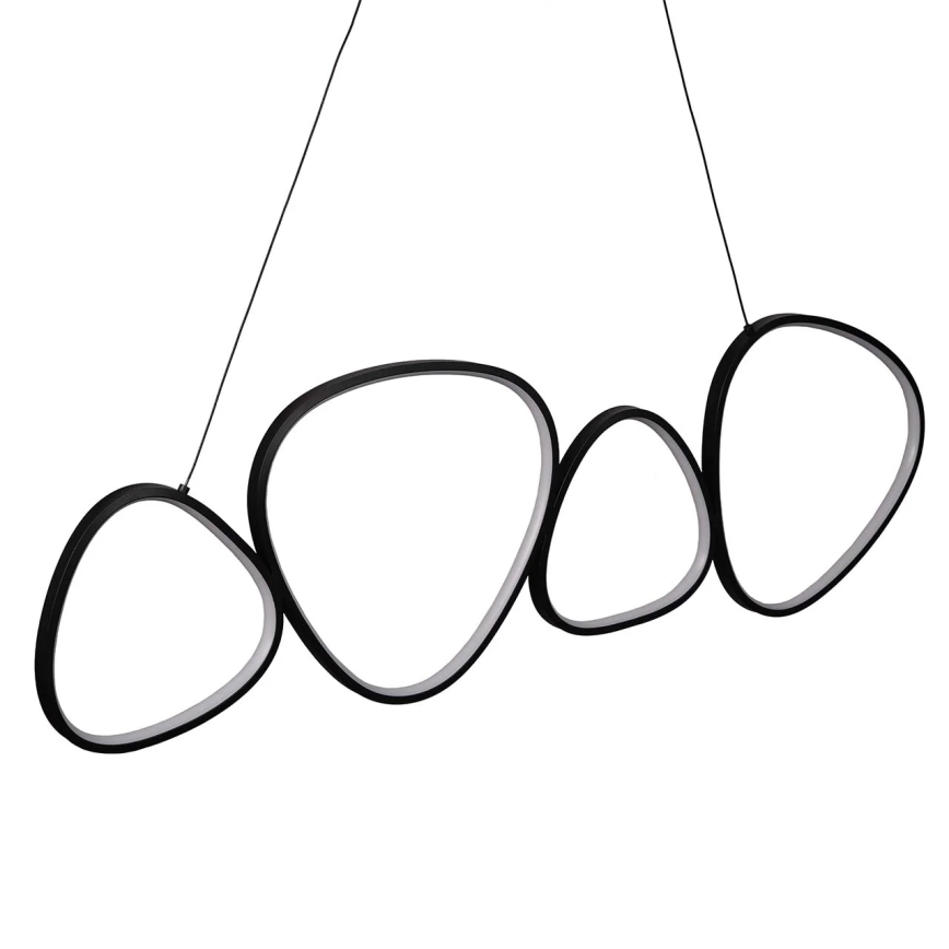 LED luster na sajli PETRA LED/48W/230V 4000K crna