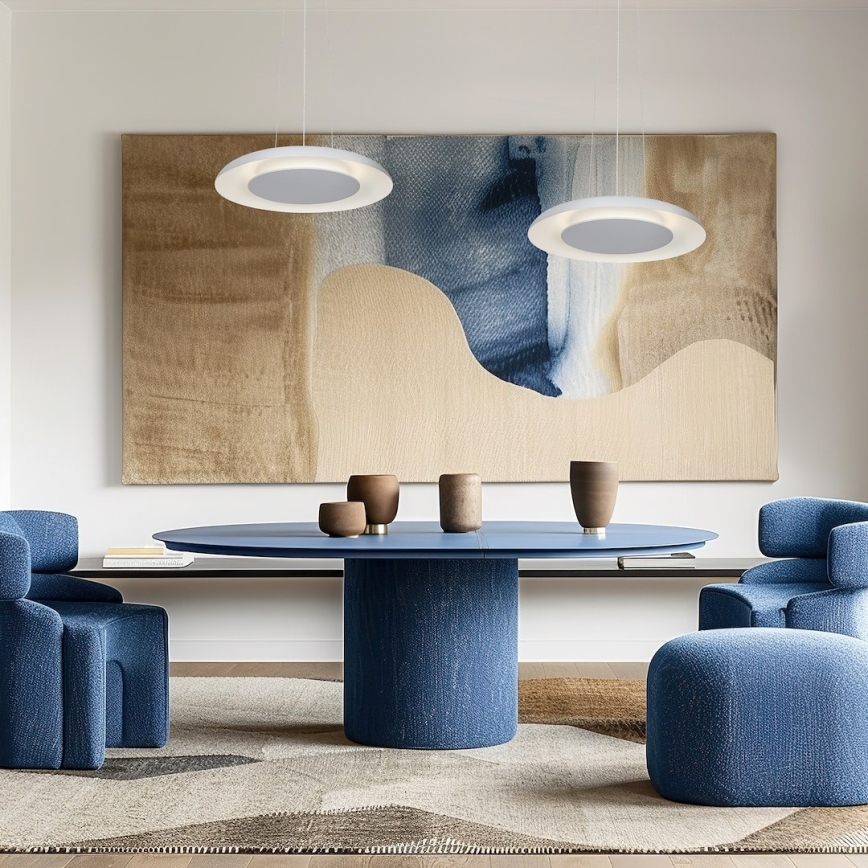 LED luster na sajli PIATTINO LED/30W/230V 2700/3200/4000K Ø 40 cm bijela