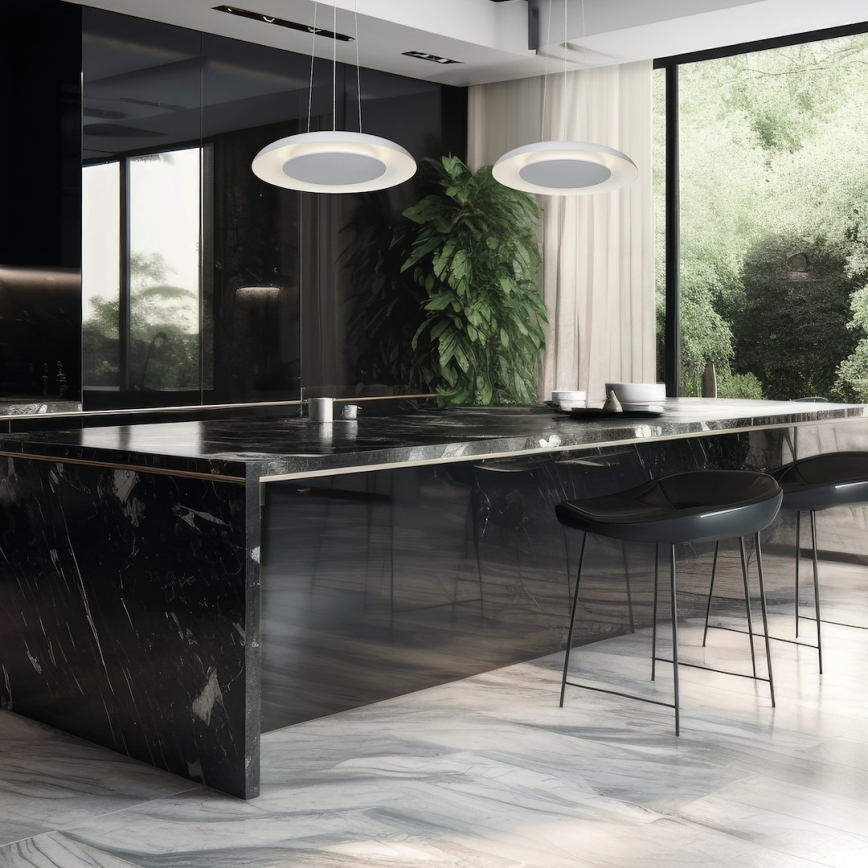 LED luster na sajli PIATTINO LED/30W/230V 2700/3200/4000K Ø 40 cm bijela