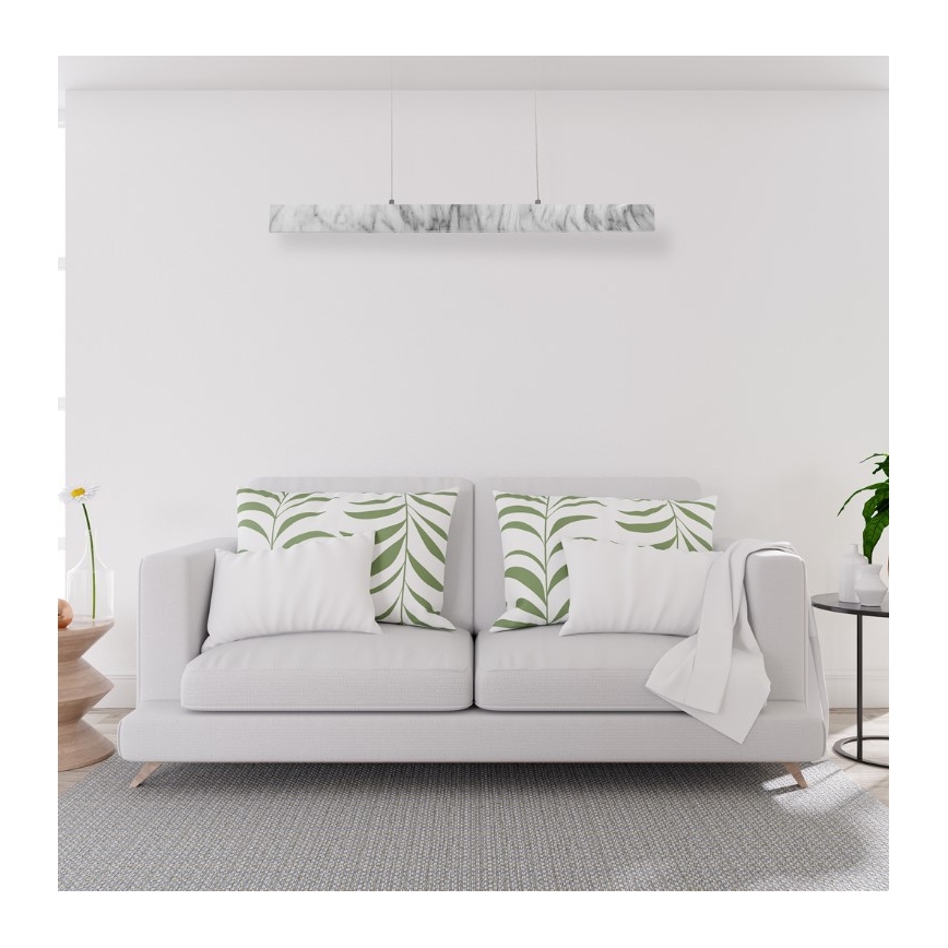 LED Luster na sajli PIERCE LED/18W/230V bijela/siva