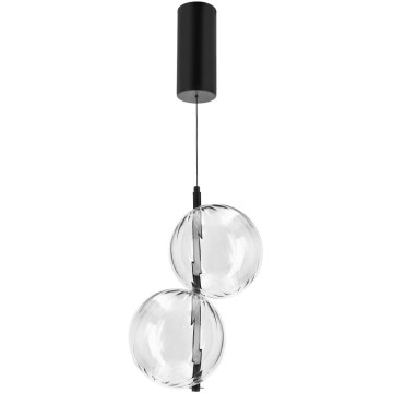 LED luster na sajli PLAYA LED/10W/230V crna