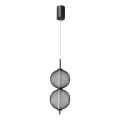 LED luster na sajli PUMA LED/10W/230V Ø 14 cm crna