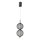 LED luster na sajli PUMA LED/10W/230V Ø 14 cm crna