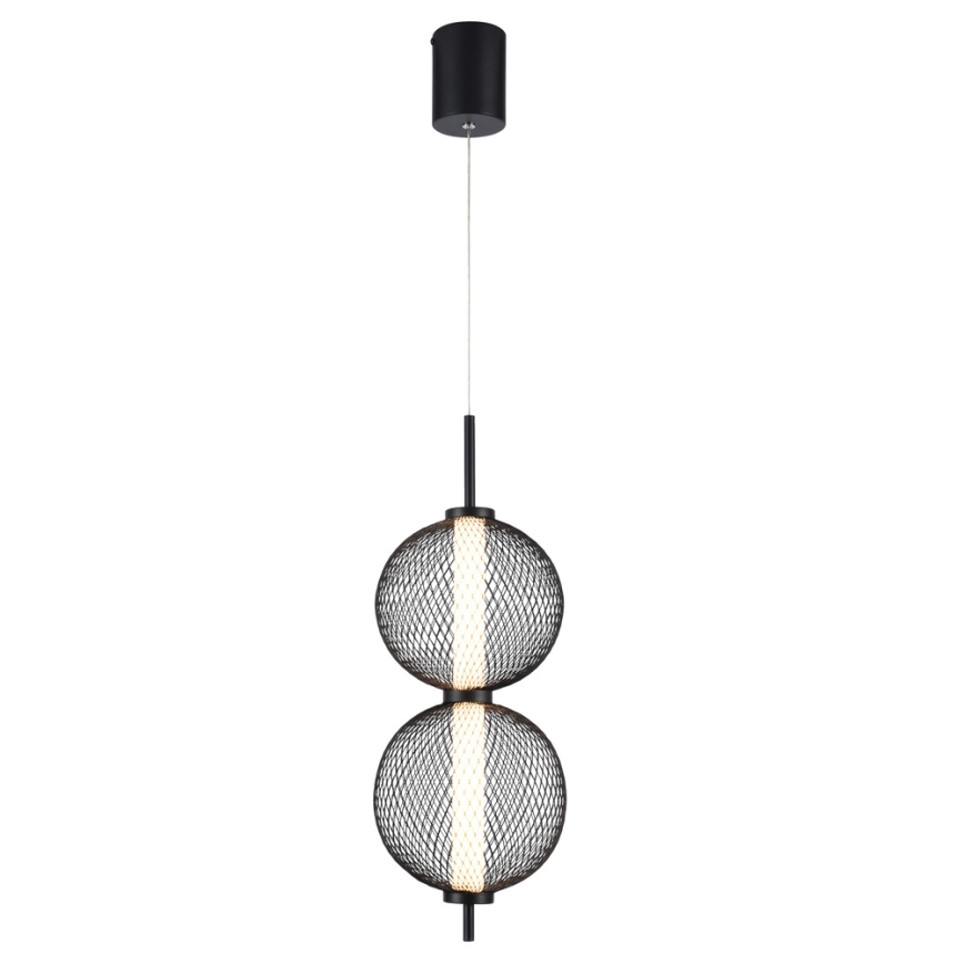 LED luster na sajli PUMA LED/10W/230V Ø 14 cm crna