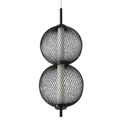 LED luster na sajli PUMA LED/10W/230V Ø 14 cm crna