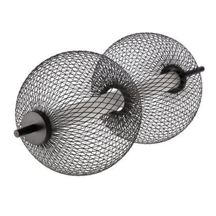 LED luster na sajli PUMA LED/10W/230V Ø 14 cm crna