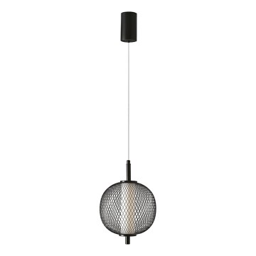 LED luster na sajli PUMA LED/10W/230V Ø 20 cm crni
