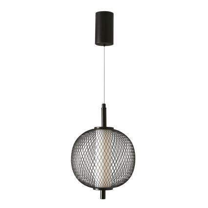 LED luster na sajli PUMA LED/10W/230V Ø 20 cm crni