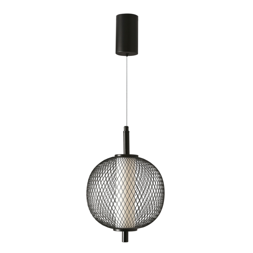 LED luster na sajli PUMA LED/10W/230V Ø 20 cm crni