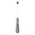 LED luster na sajli PUMA LED/15W/230V Ø 14 cm crna