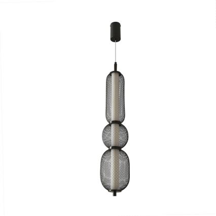 LED luster na sajli PUMA LED/15W/230V Ø 14 cm crna