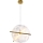 LED luster na sajli RELAX LED/15W/230V zlatna/bijela