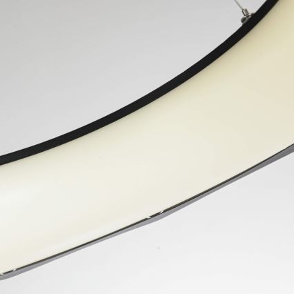 LED luster na sajli REUS LED/36W/230V 4000K promjer 61 cm crna