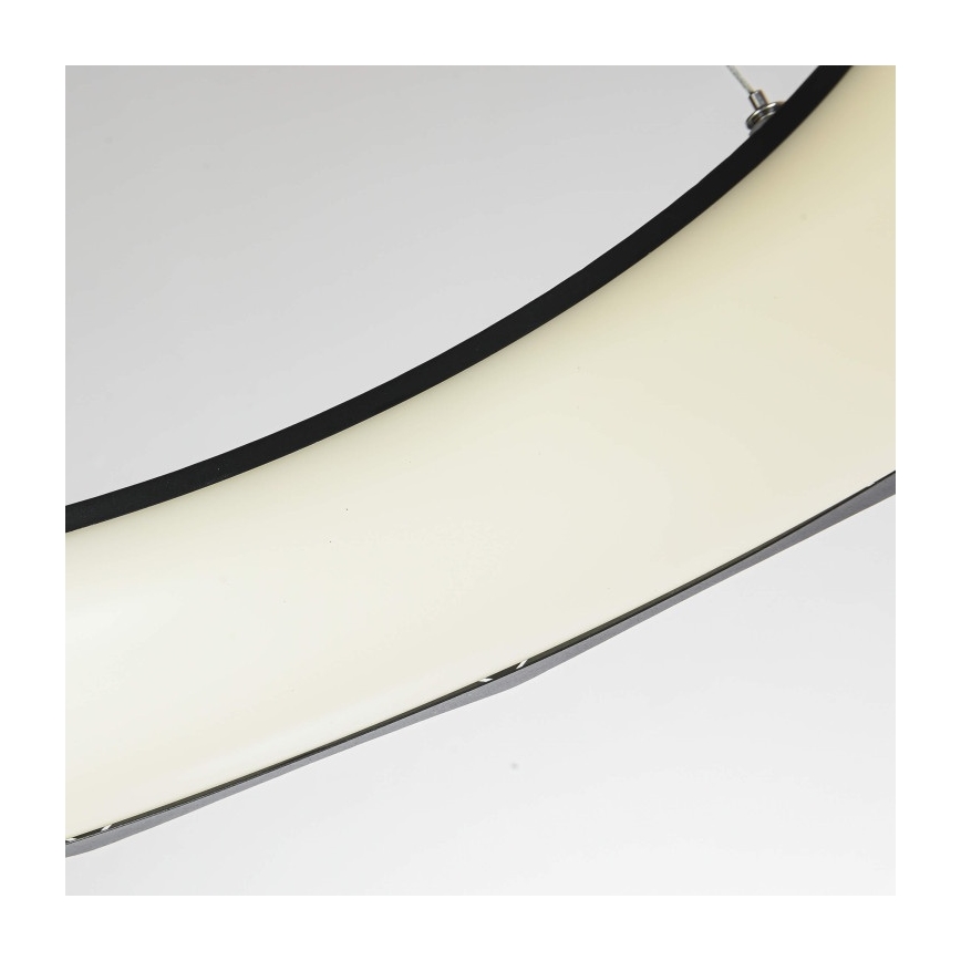 LED luster na sajli REUS LED/36W/230V 4000K promjer 61 cm crna