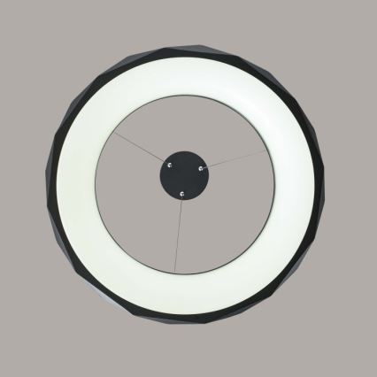 LED luster na sajli REUS LED/36W/230V 4000K promjer 61 cm crna