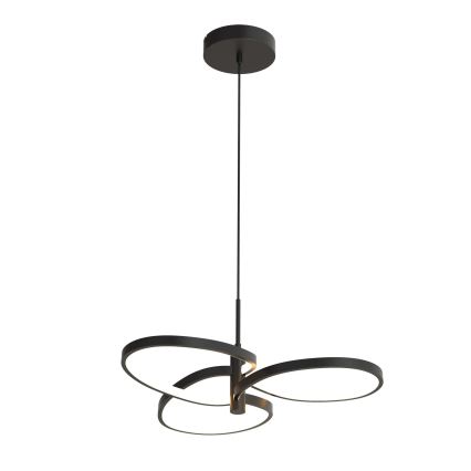 LED luster na sajli RIBBON LED/25W/230V 4000K crni