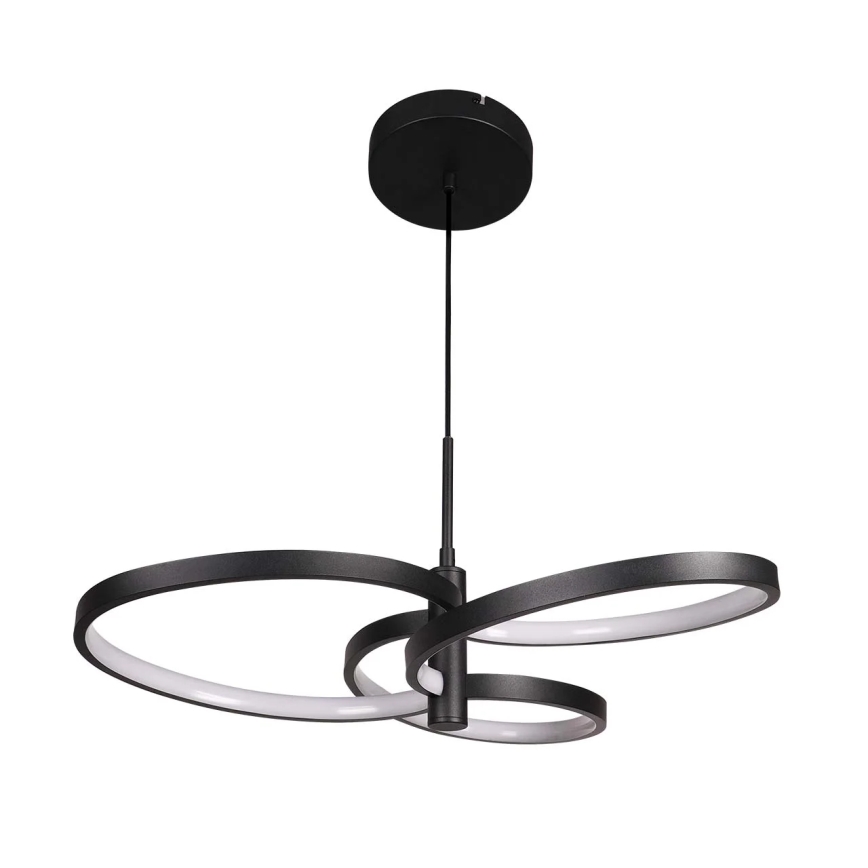 LED luster na sajli RIBBON LED/25W/230V 4000K crni