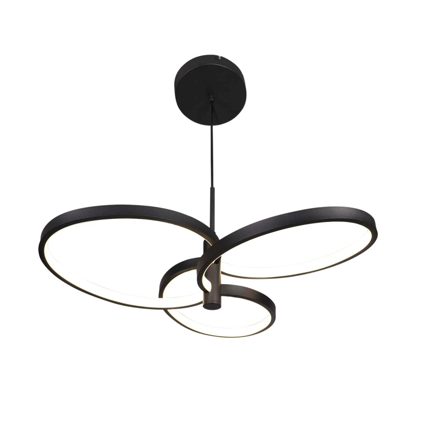 LED luster na sajli RIBBON LED/25W/230V 4000K crni