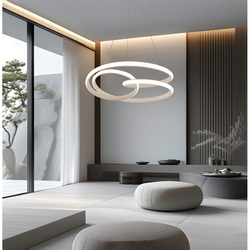 LED luster na sajli RIBBON LED/42W/230V bež