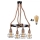 LED Luster na sajli ROPE ALEGRA 4xE27/10W/230V
