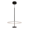 LED luster na sajli ROSS LED/13W/230V crna/bijela