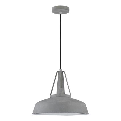 LED luster na sajli RYAN 1xE27/60W/230V sivi