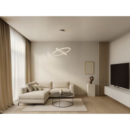 LED luster na sajli s mogućnošću prigušivanja LED/150W/230V 3000-6500K + daljinski upravljač