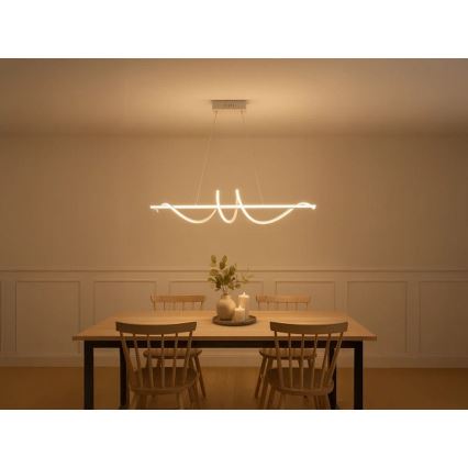 LED luster na sajli s mogućnošću prigušivanja LED/50W/230V 3000-6500K 100 cm + daljinski upravljač