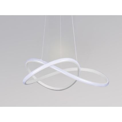 Prigušivi LED luster na sajli LED/85W/230V 3000-6500K Ø 60 cm + daljinski upravljač