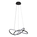 LED luster na sajli s prigušivanjem LED/85W/230V 3000-6500K Ø 60 cm + daljinski upravljač