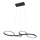 LED Luster na sajli SALSA LED/38W/230V 4000K crna