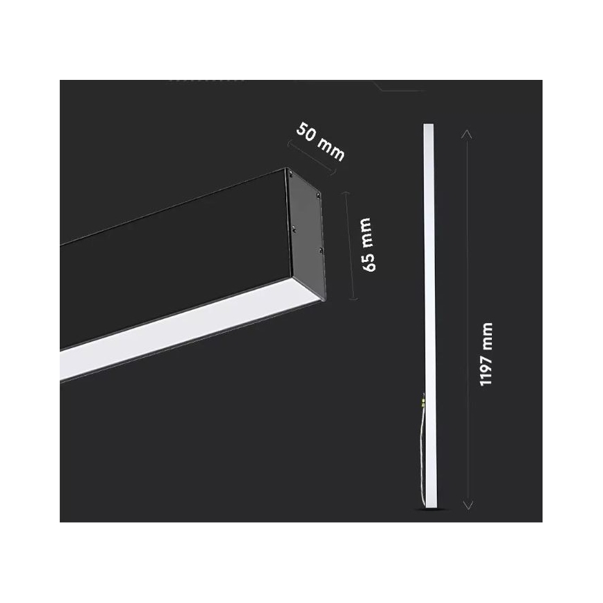 LED Luster na sajli SAMSUNG CHIP LED/40W/230V 3000K/4000K/6400K