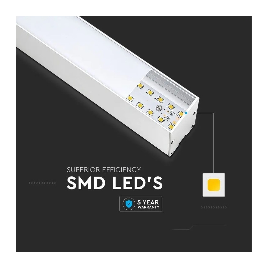 LED Luster na sajli SAMSUNG CHIP LED/40W/230V 6400K bijela