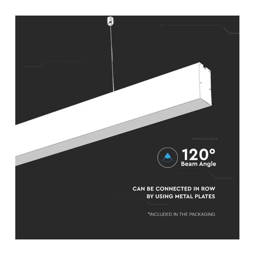 LED Luster na sajli SAMSUNG CHIP LED/40W/230V 6400K bijela