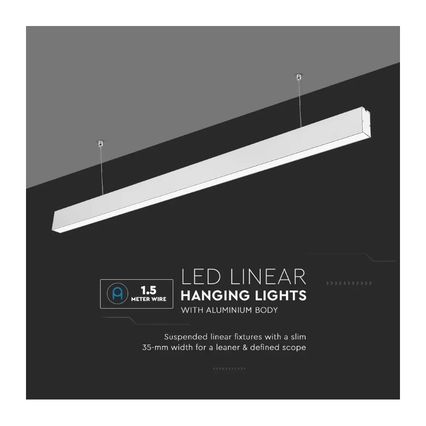 LED Luster na sajli SAMSUNG CHIP LED/40W/230V 6400K bijela