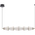 LED Luster na sajli SANSA LED/11W/230V zlatna/prozirna
